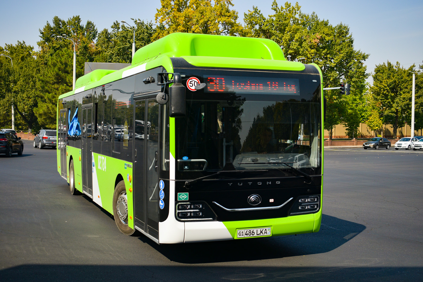 Узбекистан, Yutong ZK6126HG № 02724