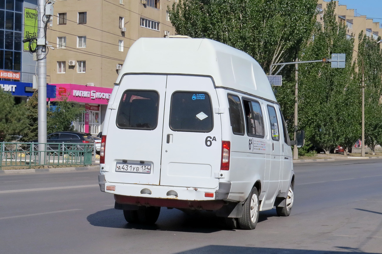 Volgogradská oblast, Luidor-225000 (GAZ-322133) č. А 431 УВ 134