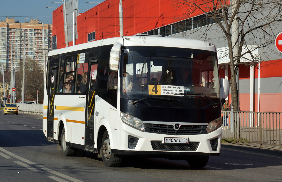 движения автобуса 104