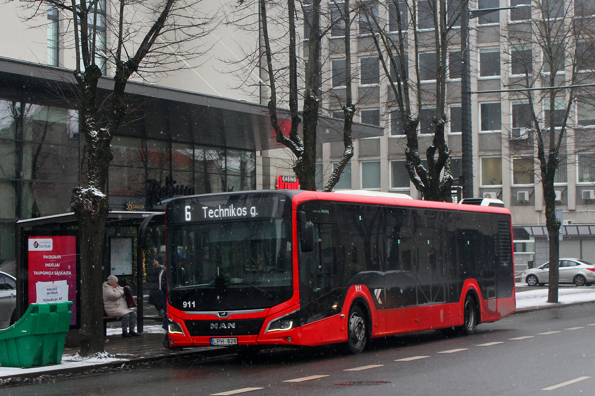 Литва, MAN 12C Lion's City 12 NL330 EfficientHybrid № 911