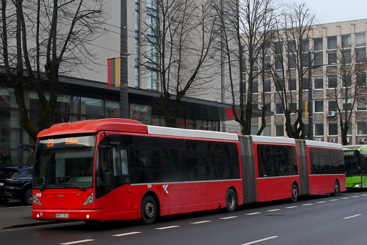 Литва, Van Hool New AGG300 № 839
