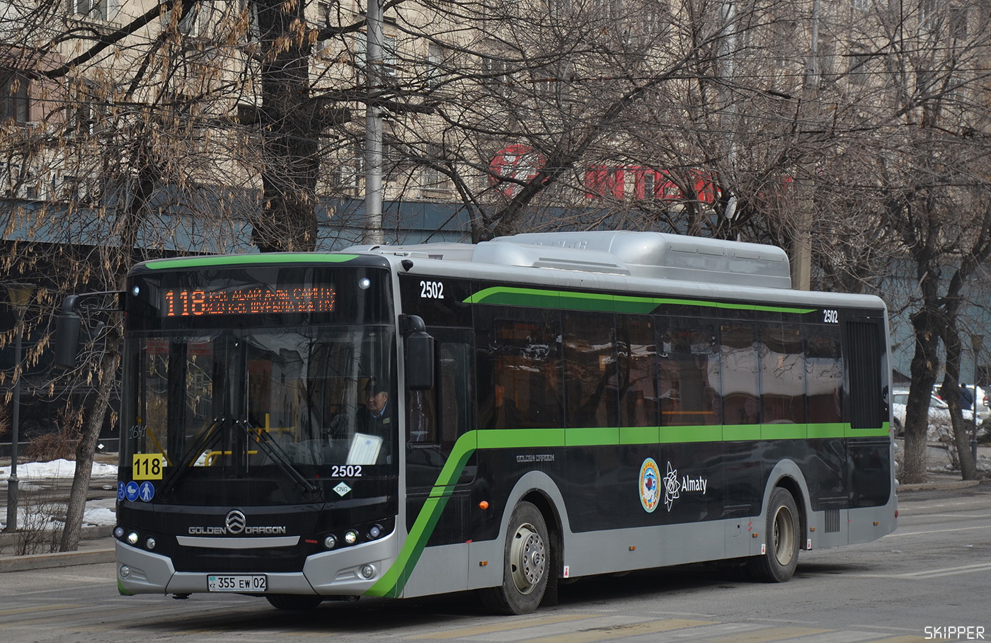 Алматы, Golden Dragon XML6125CN (Hyundai Trans Auto) № 2502