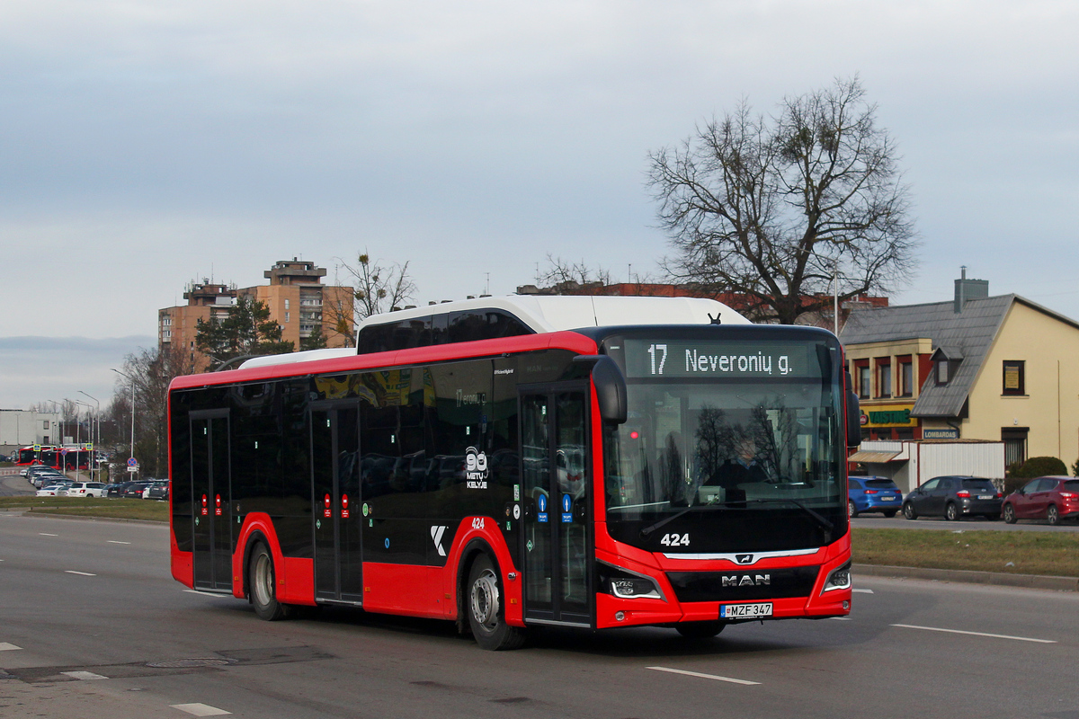 Litvánia, MAN 12C Lion's City 12 G NL280 EfficientHybrid sz.: 424