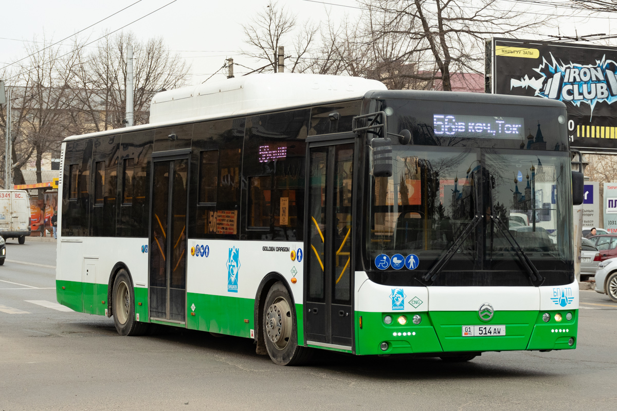 Кыргызстан, Golden Dragon XML6105CN № 01 514 AW