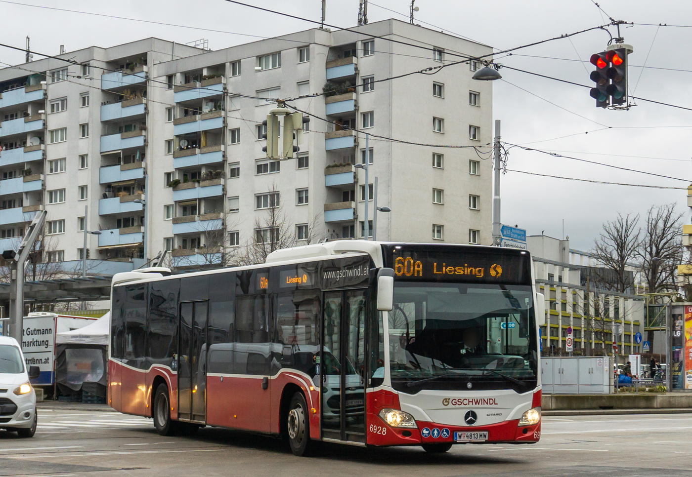 Rakousko, Mercedes-Benz Citaro C2 hybrid č. 6928