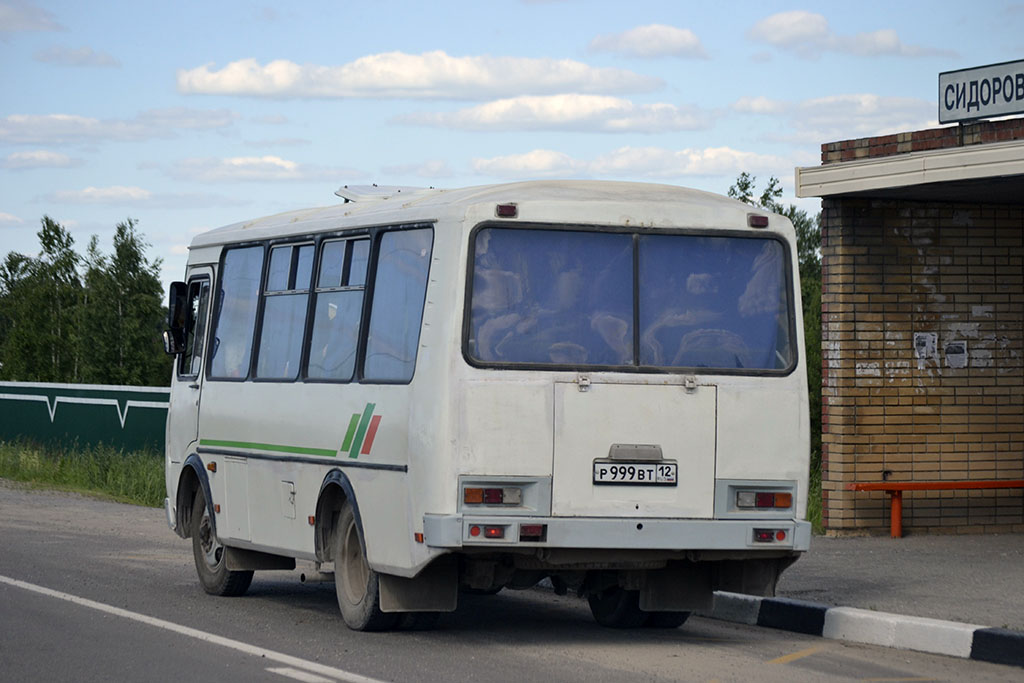 Марий Эл, ПАЗ-32053-110-07 № Р 999 ВТ 12 Марий Эл, ПАЗ-32053-110-07 № Р 999 ВТ 12