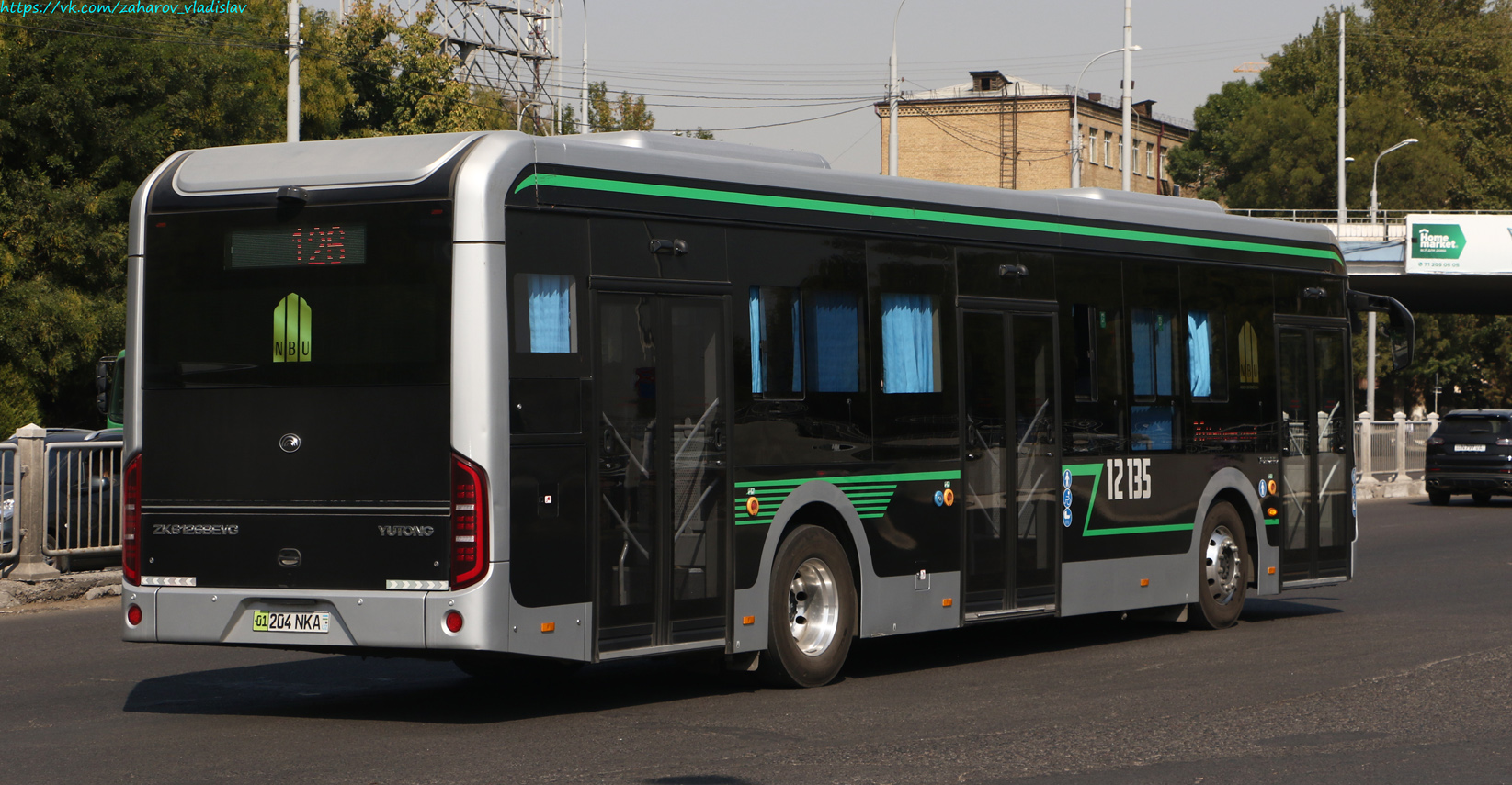 Узбекистан, Yutong ZK6126BEVG № 12135
