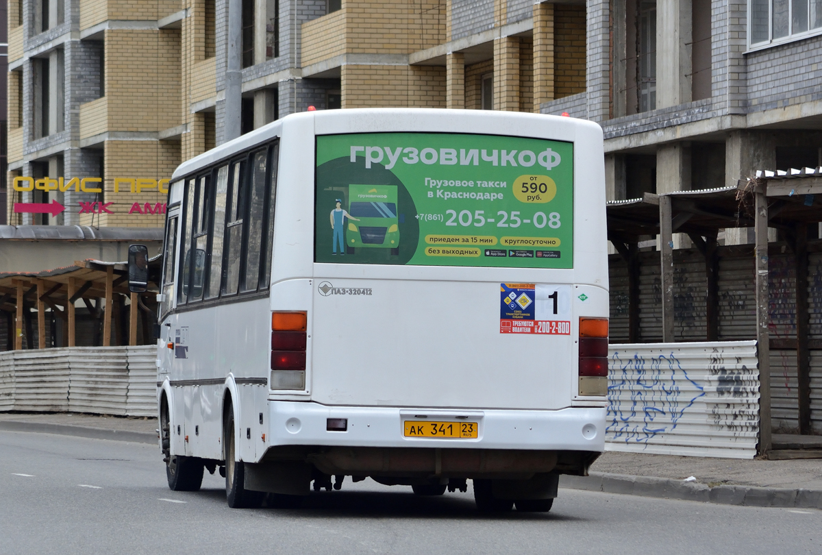 Краснодарский край, ПАЗ-320412-10 № АК 341 23