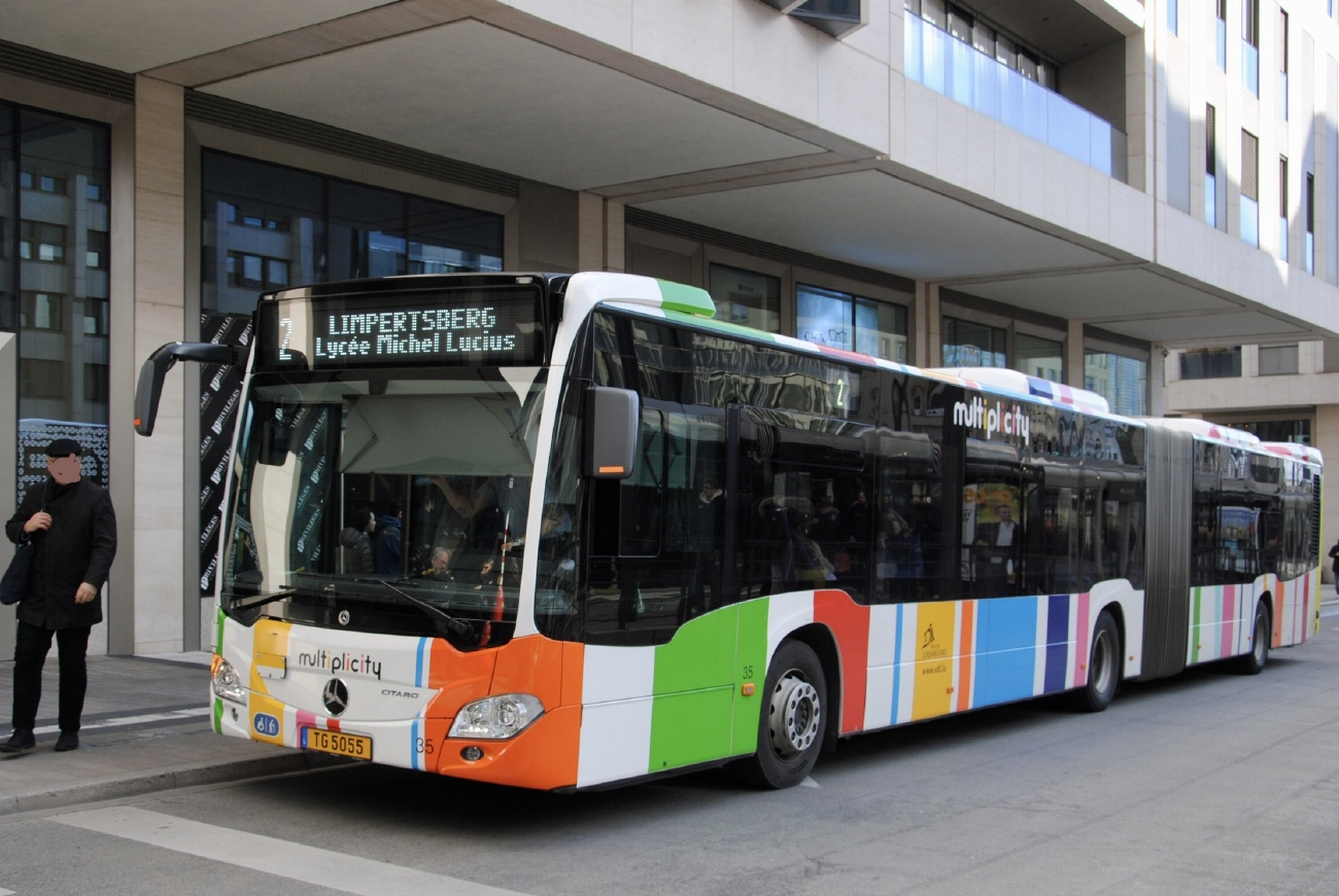 Люксембург, Mercedes-Benz Citaro C2 G hybrid № 35