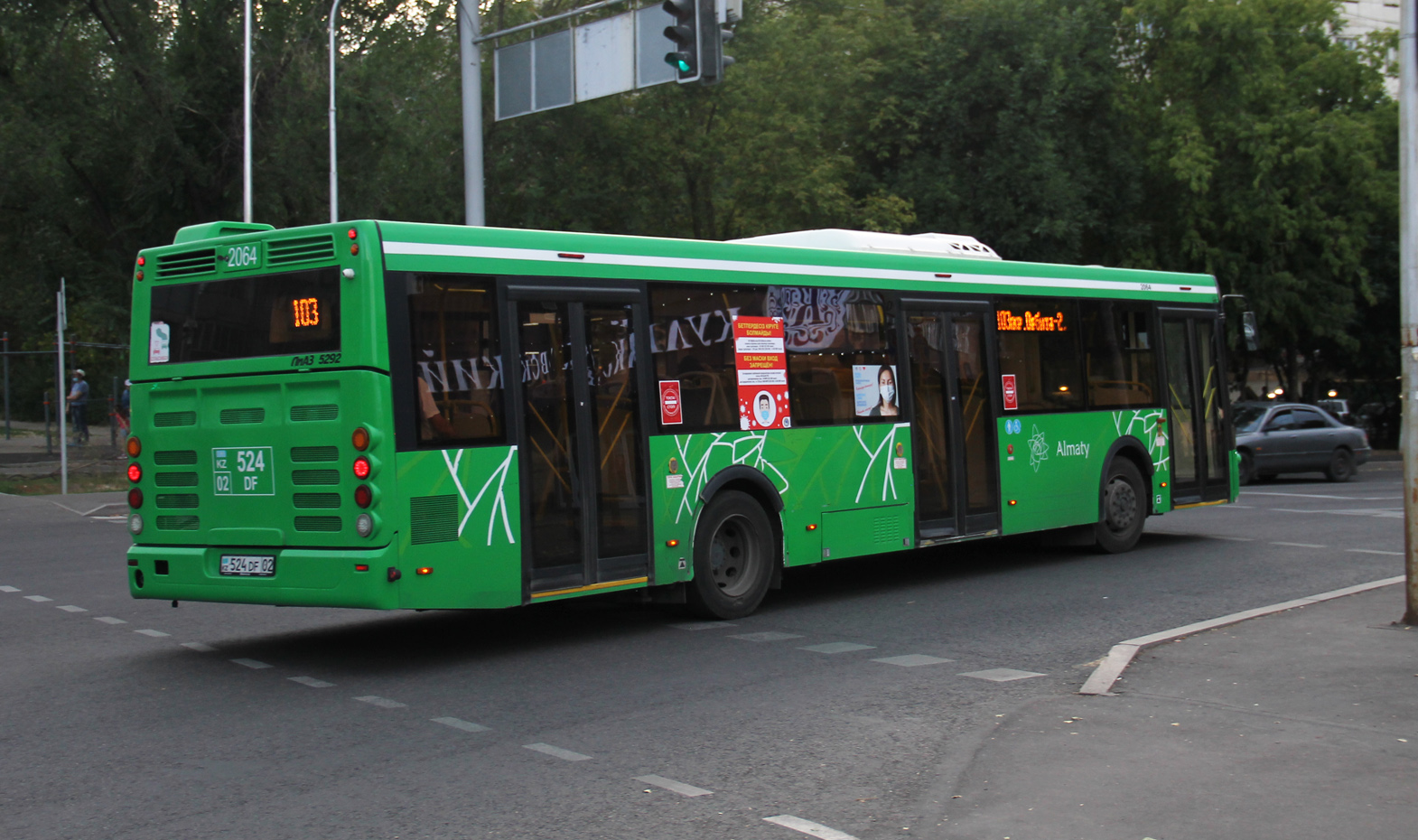 Алматы, ЛиАЗ-5292.60 № 2064