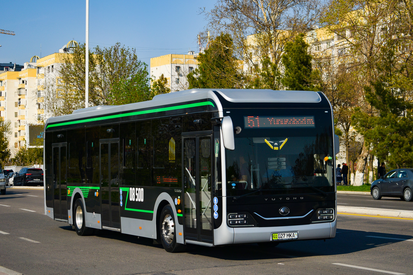 Узбекистан, Yutong ZK6126BEVG № 08500