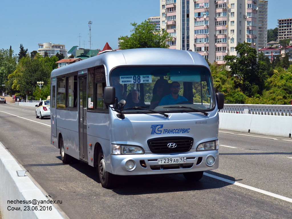Краснодарский край, Hyundai County LWB (ТагАЗ) № Т 239 АВ 93 — Фото ...