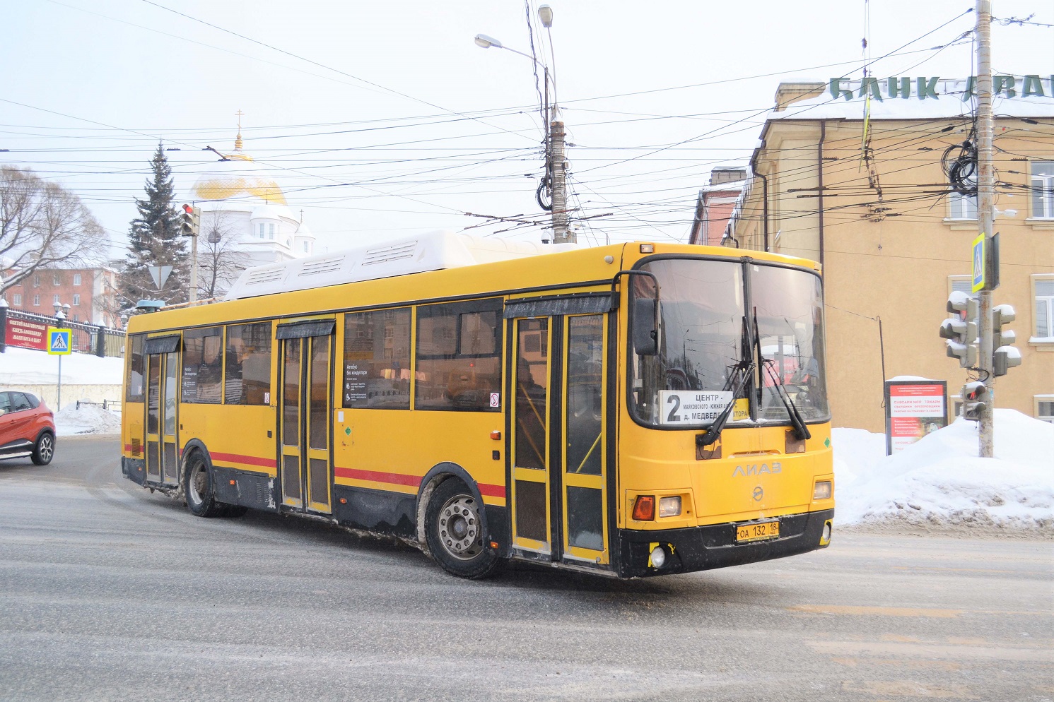 Удмуртия, ЛиАЗ-5256.57 № ОА 132 18