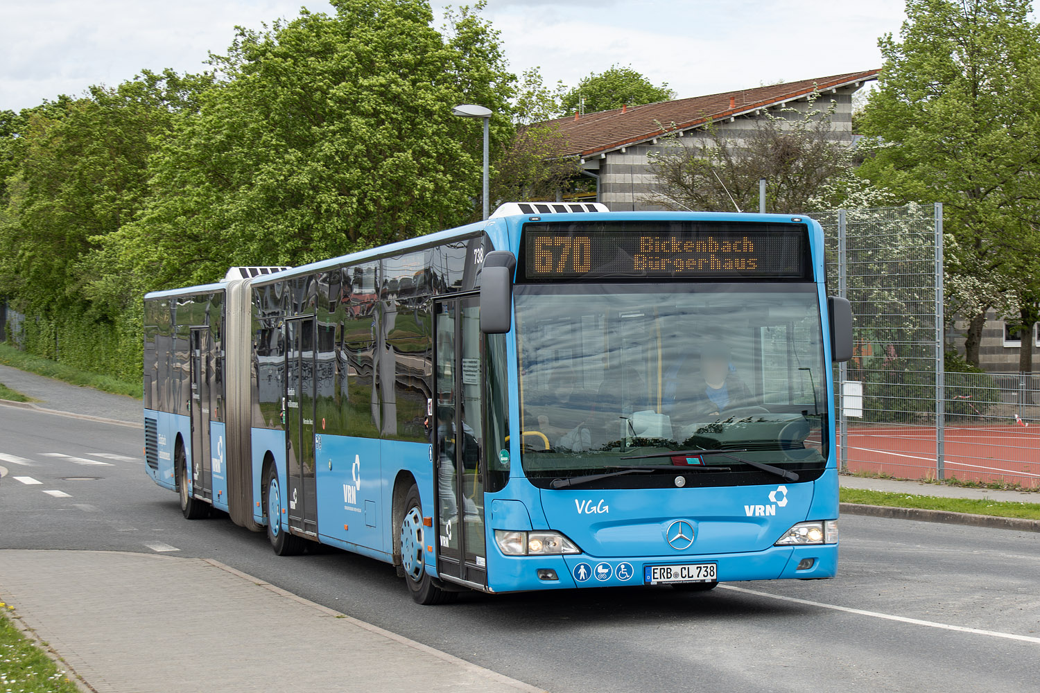 Гессен, Mercedes-Benz O530GÜ Citaro facelift GÜ № ERB-CL 738