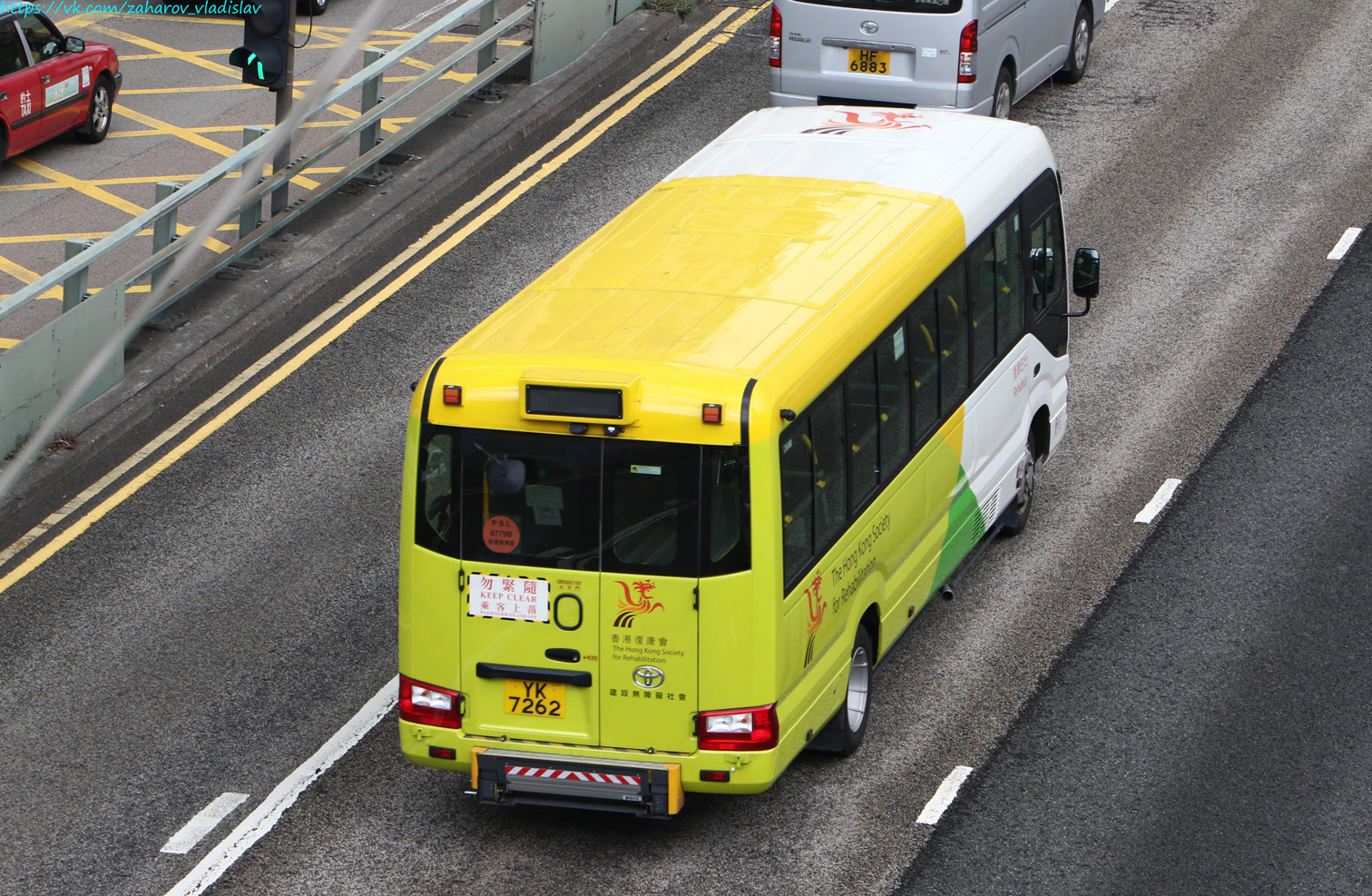 Гонконг, Toyota Coaster (IV B70/B80) № YK 7262