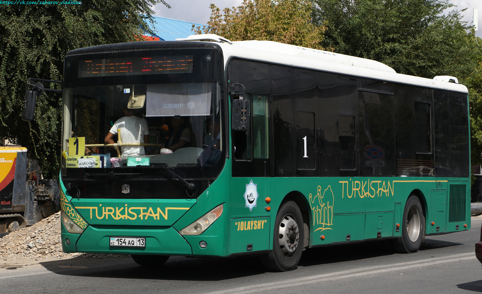 Туркестанская область, Zhong Tong LCK6950HG № 154 AQ 13