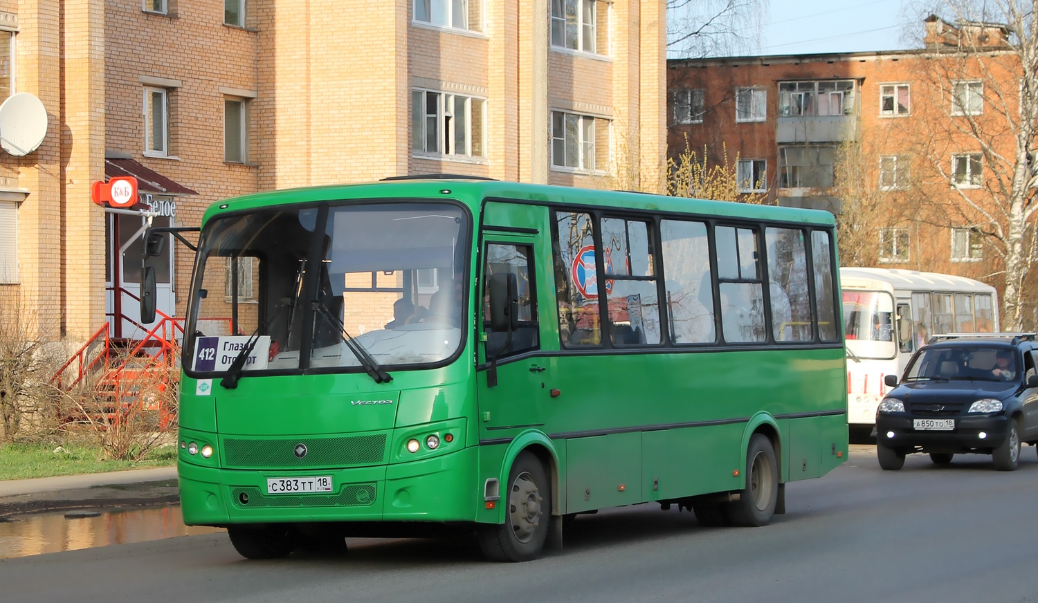 Удмуртия, ПАЗ-320412-14 "Вектор" № С 383 ТТ 18