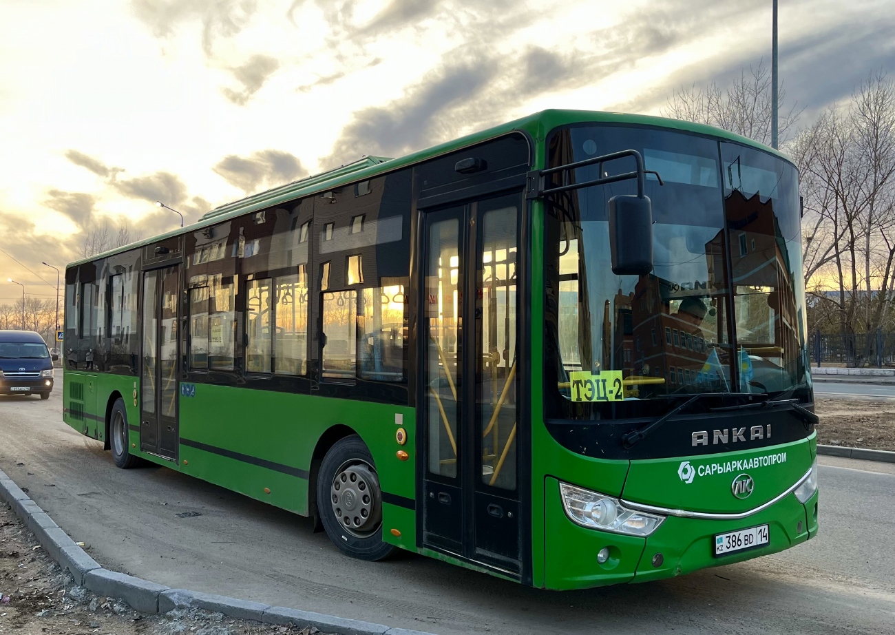 Павлодарская область, Ankai HFF6127GZ-4 (СарыаркаАвтоПром) № 386 BD 14