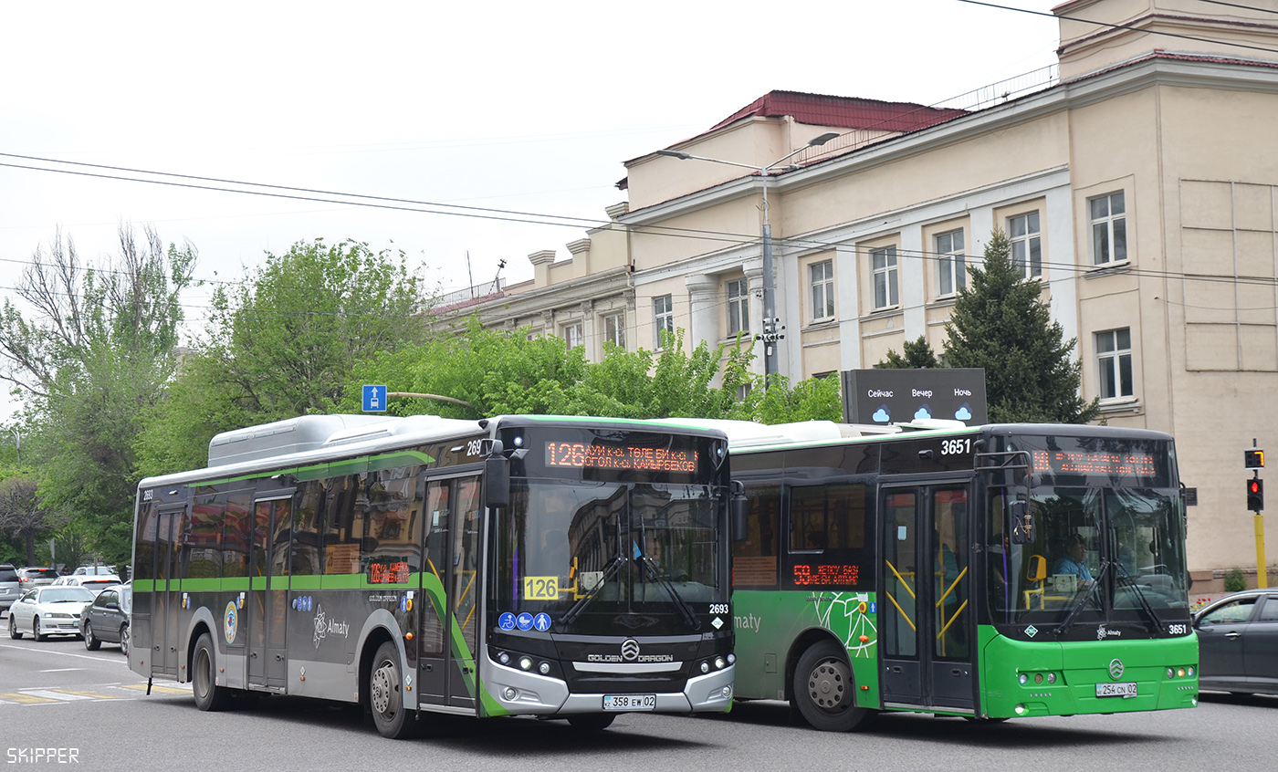 Алматы, Golden Dragon XML6125CN (Hyundai Trans Auto) № 2693