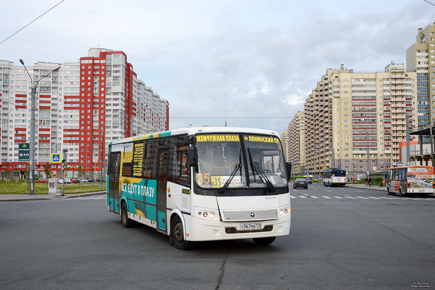 Санкт-Петербург, ПАЗ-320414-05 "Вектор" (1-2) № У 367 МВ 178