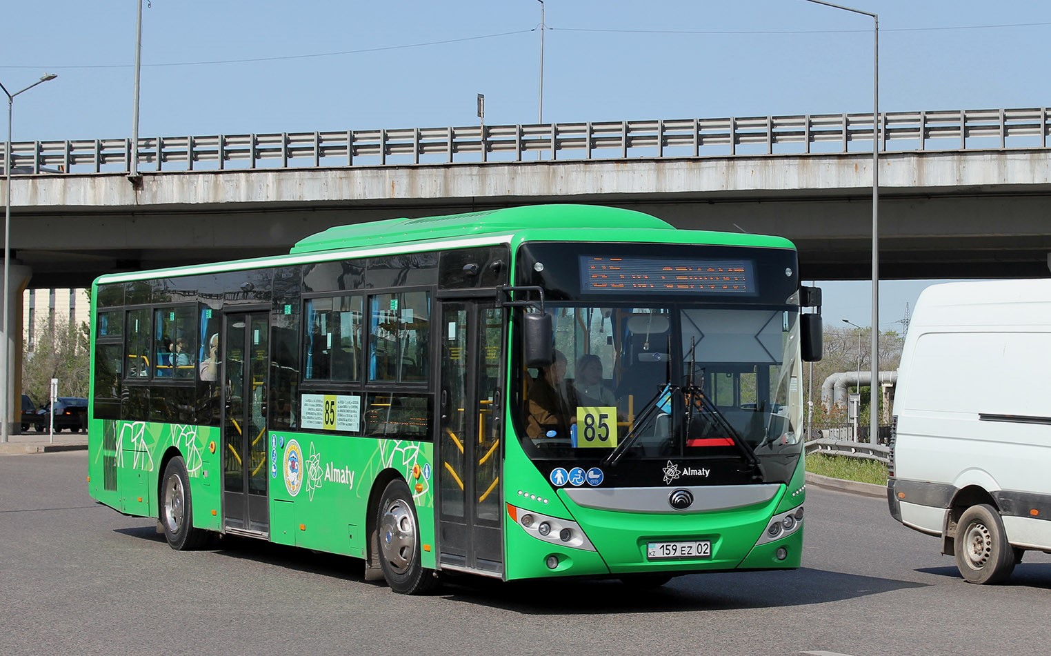 Алматы, Yutong ZK6118HGA (QazTehna) № 159 EZ 02