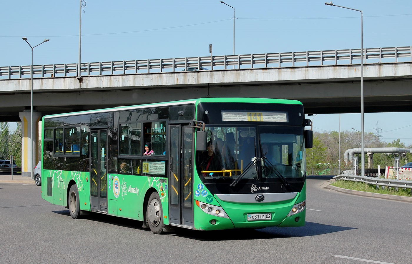 Алматы, Yutong ZK6118HGA № 631 HB 02