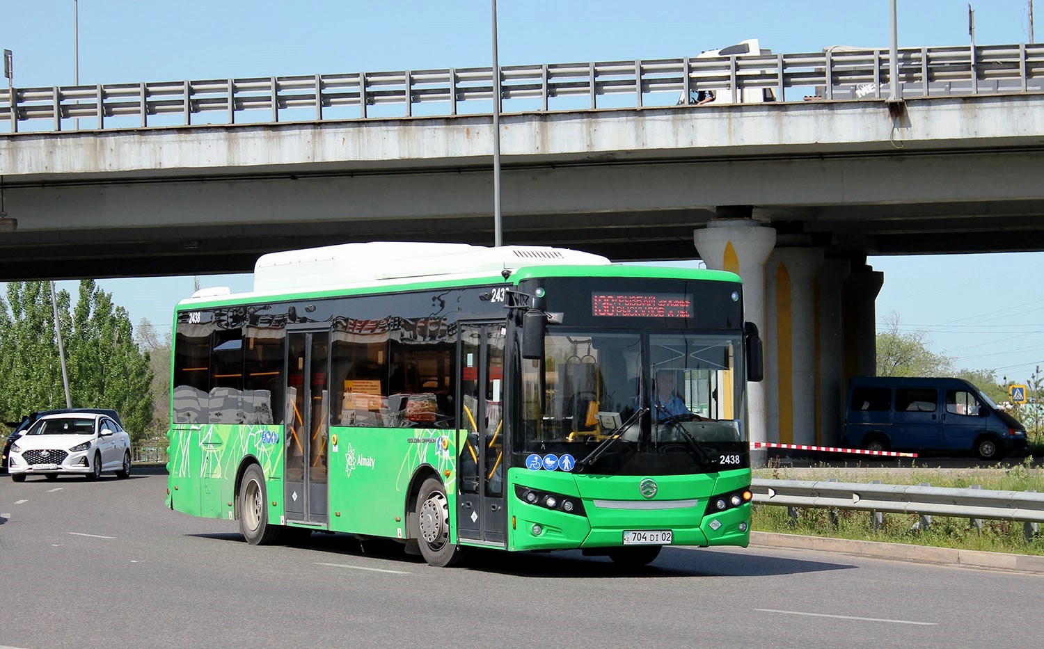 Алматы, Golden Dragon XML6105CN (Hyundai Trans Auto) № 2438