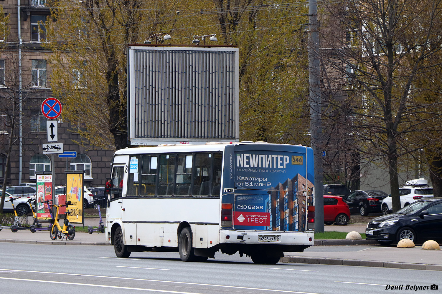Санкт-Петербург, ПАЗ-320412-05 № 7636