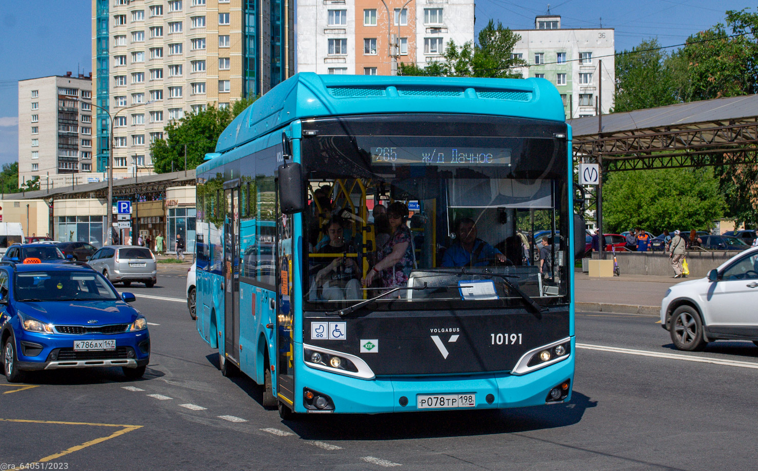 Санкт-Петербург, Volgabus-4298.G4 (CNG) № 10191