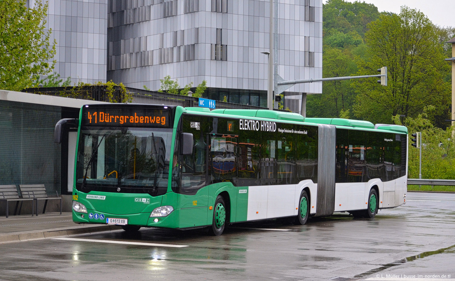Австрия, Mercedes-Benz Citaro C2 G hybrid № 162