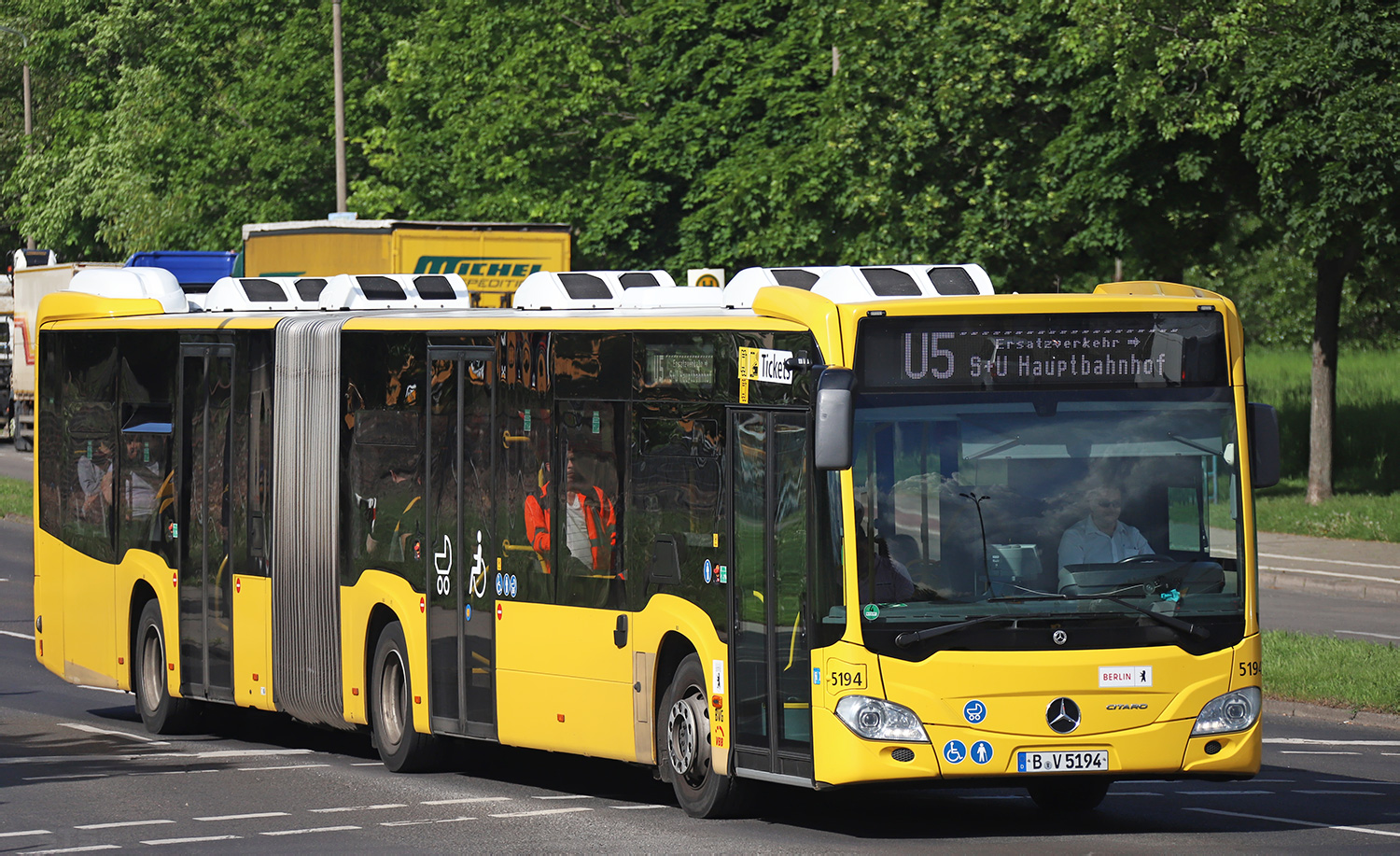 Берлин, Mercedes-Benz Citaro C2 G № 5194; Берлин &mdash; SEV · U5 · Hönow <> Wuhletal · 02.04.2024 — 17.06.2024