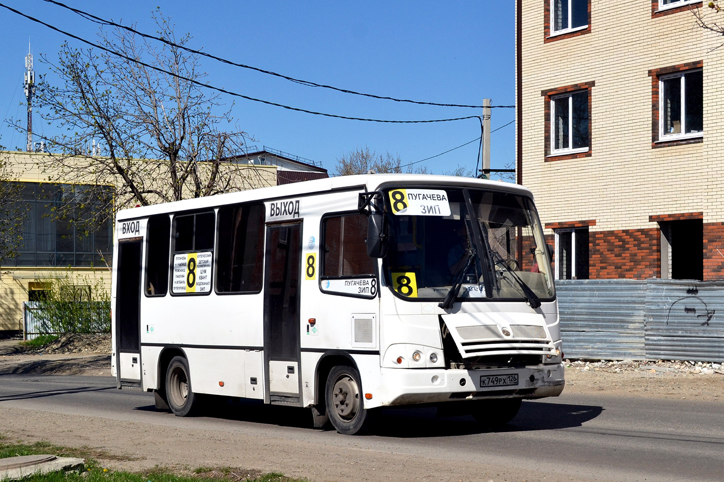 Ставропольский край, ПАЗ-320302-11 № К 749 РХ 126