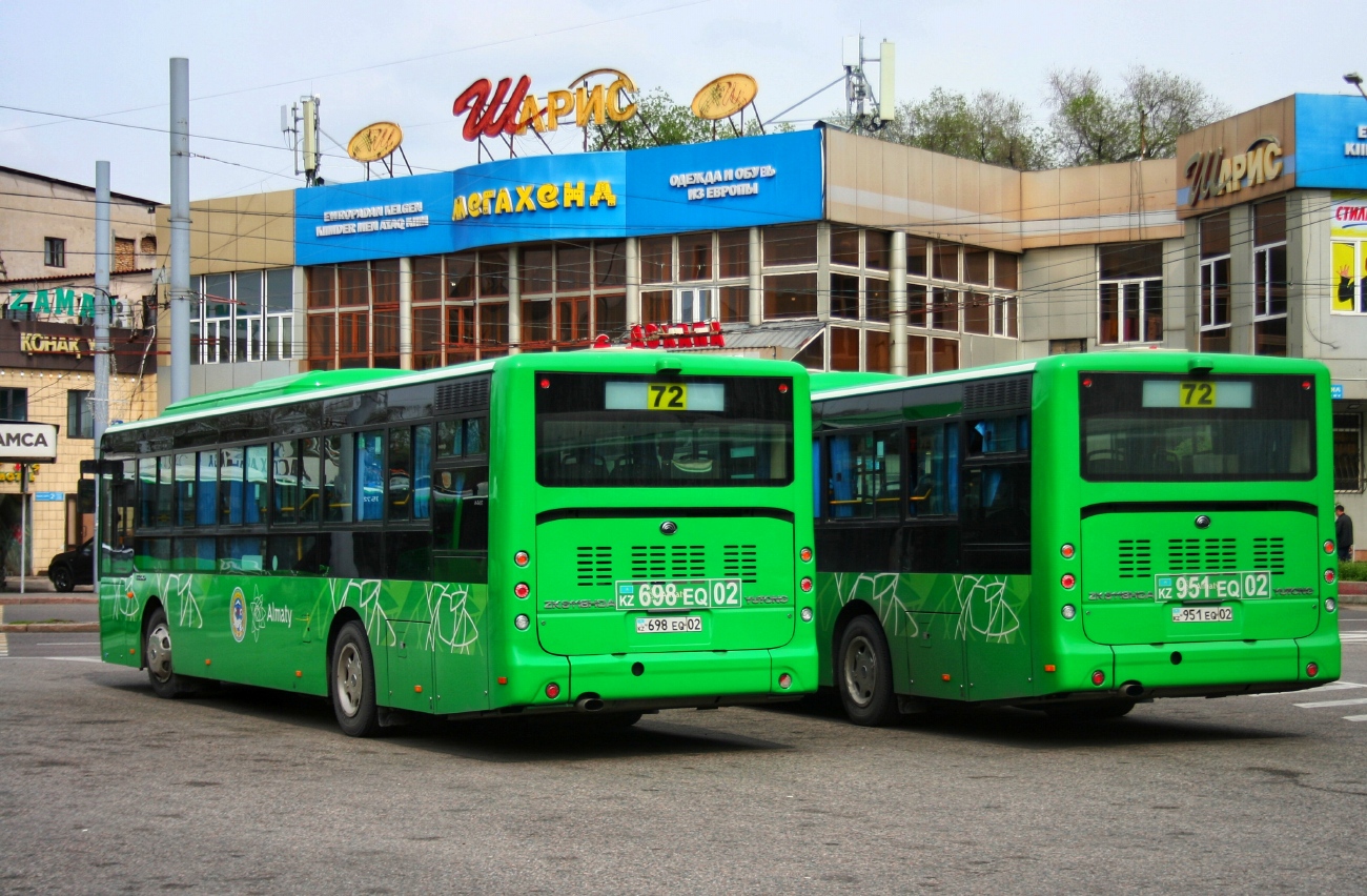 Алматы, Yutong ZK6118HGA (QazTehna) № 698 EQ 02