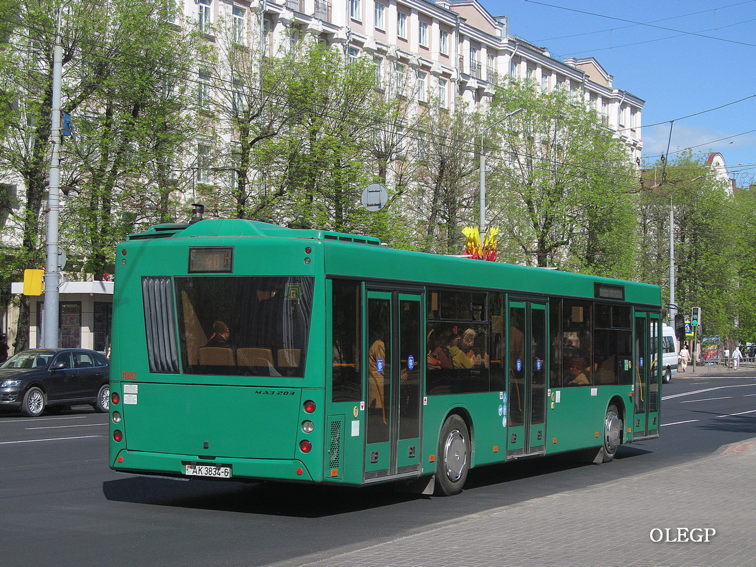 Могилёвская область, МАЗ-203.016 № 1198