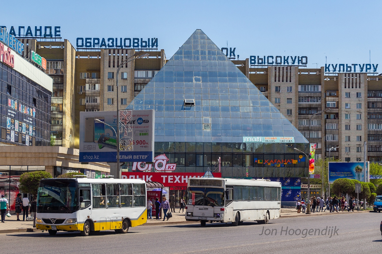 Карагандинская область, Shaolin SLG6660C3GE № 046 BKA 09; Карагандинская область, Mercedes-Benz O405 № 218 WVZ 05