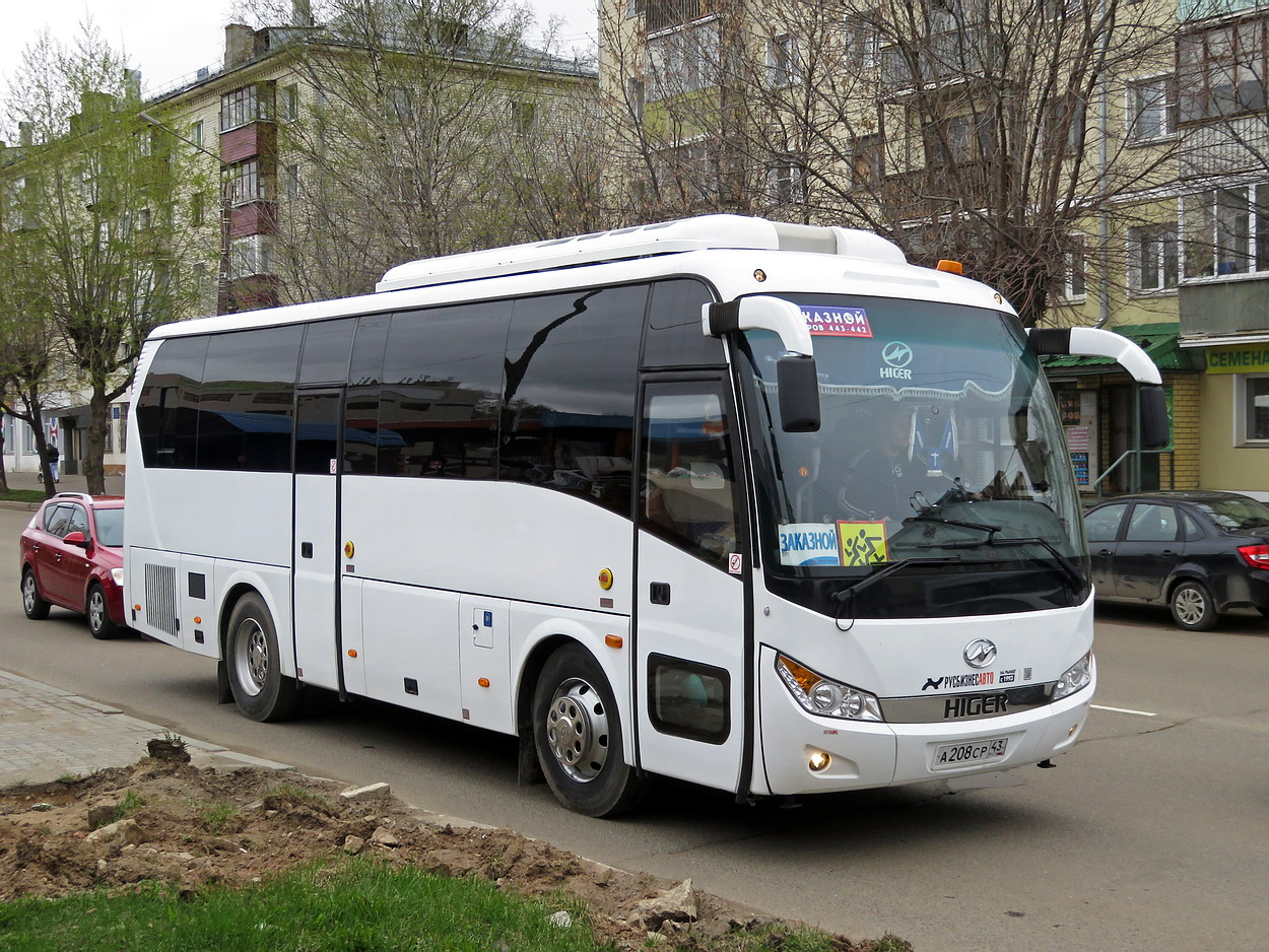 Кировская область, Higer KLQ6928Q № А 208 СР 43 Кировская область, Higer KLQ6928Q № А 208 СР 43