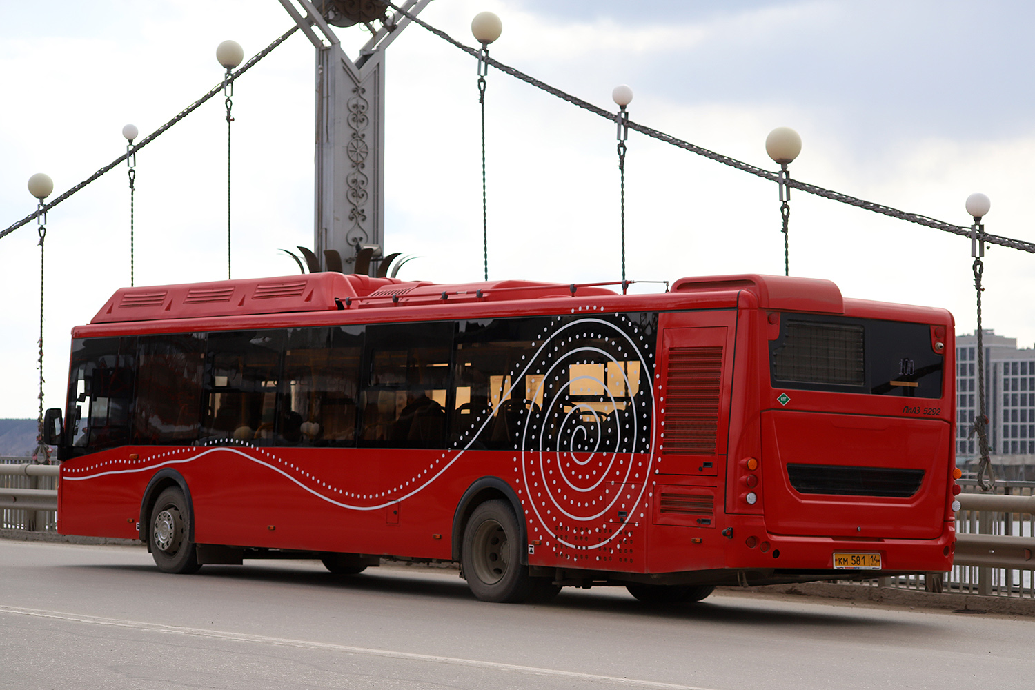 Саха (Якутия), ЛиАЗ-5292.67 (CNG) № КМ 581 14