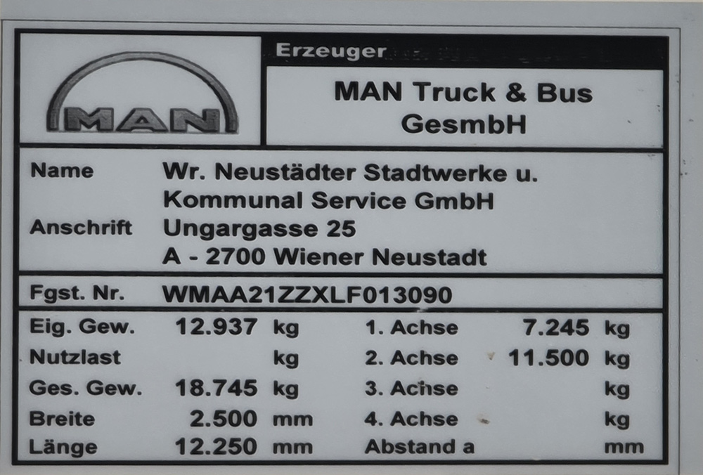 Австрия, MAN A21 Lion's City NL313 CNG № WN 11 VB
