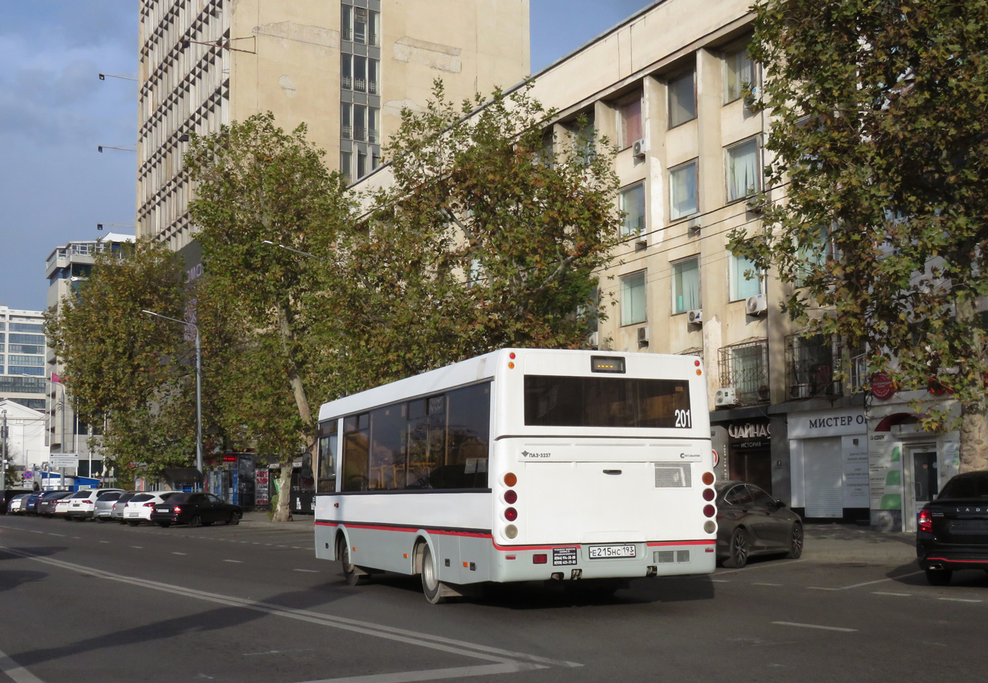 Краснодарский край, ПАЗ-3237-05 № Е 215 НС 193
