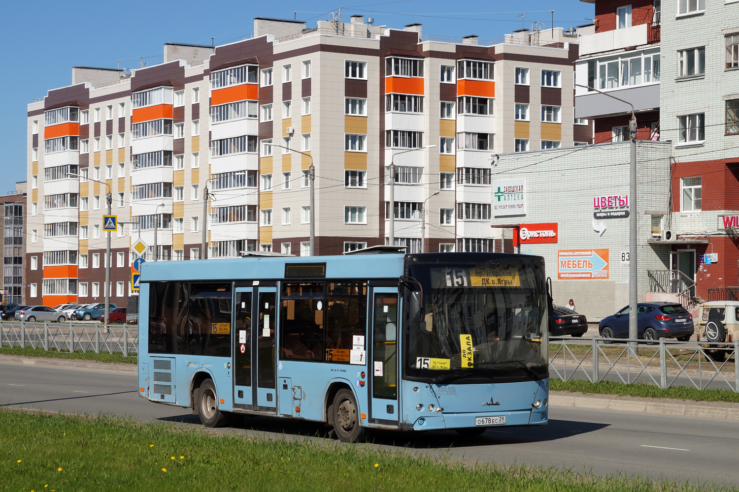 Архангельская область, МАЗ-206.085 № О 678 ЕС 29