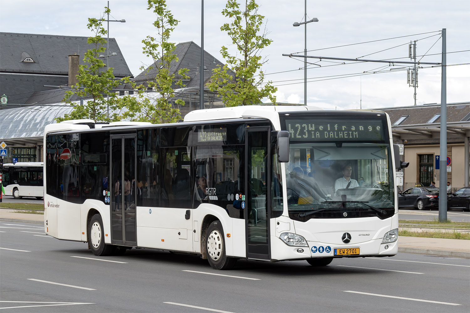 Luxembourg, Mercedes-Benz Citaro C2 Ü hybrid Nr. EW 2701