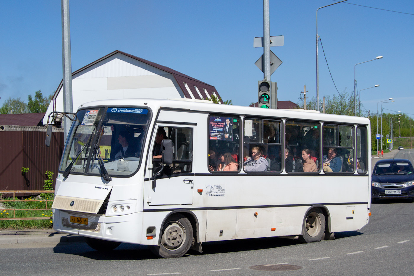 Свердловская область, ПАЗ-320302-08 "Вектор" № КА 165 66