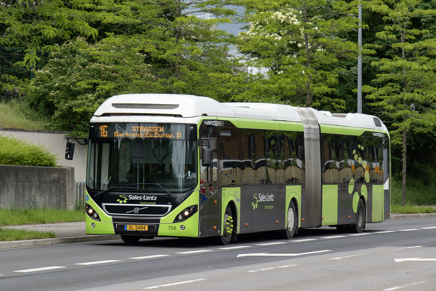 Люксембург, Volvo 7900A Hybrid № 758