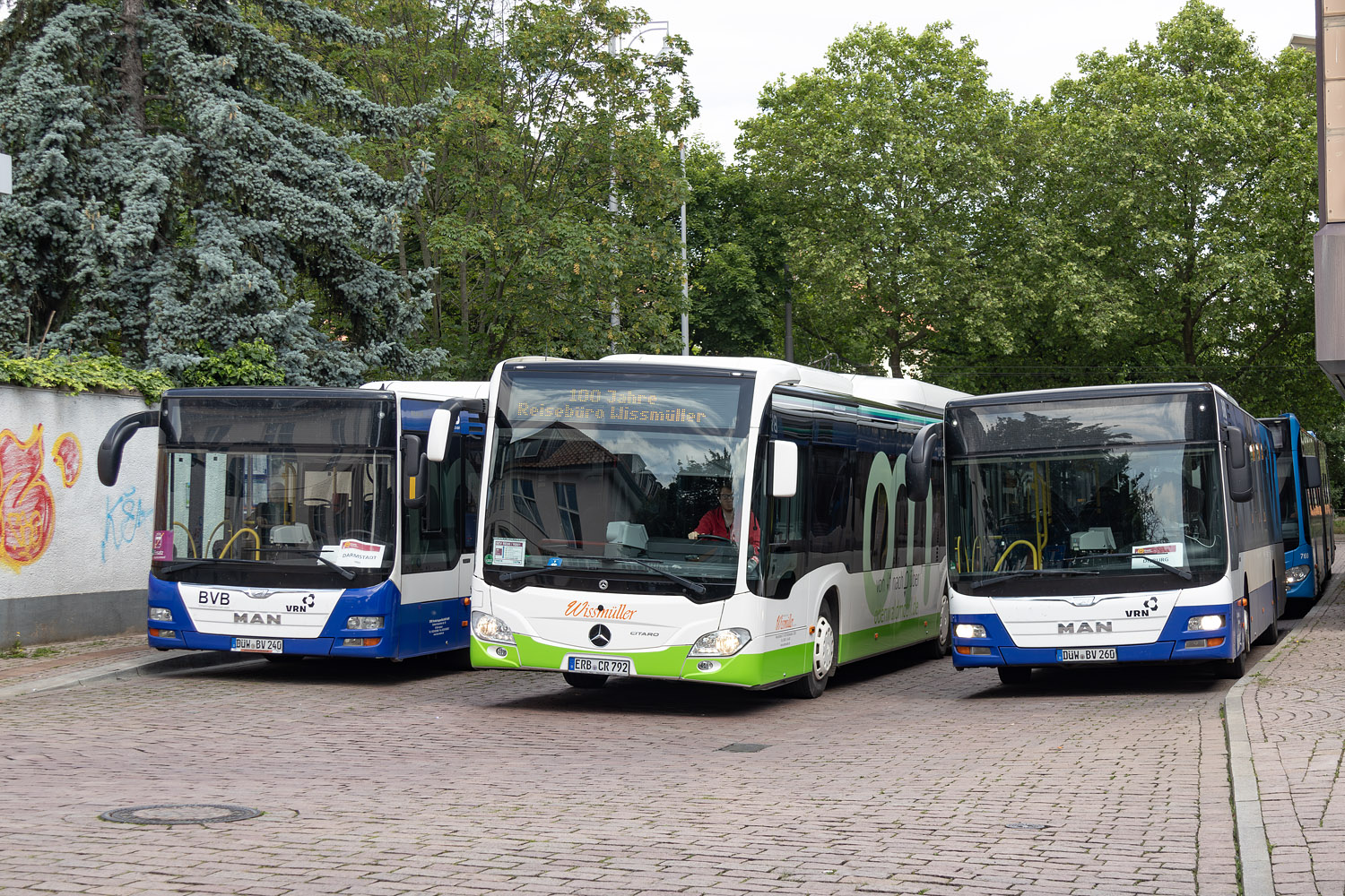 Рейнланд-Пфальц, MAN A21 Lion's City NL283 № DÜW-BV 260; Гессен — SEV · Odenwaldbahn · Darmstadt <> Groß-Umstadt-Wiebelsbach · 01.05.2024 — 27.07.2024; Гессен — SEV · Rhein-Main-Bahn · Darmstadt <> Dieburg · 27.05.2024 — 07.06.2024