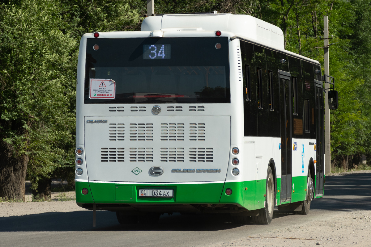 Кыргызстан, Golden Dragon XML6105CN № 01 034 AX
