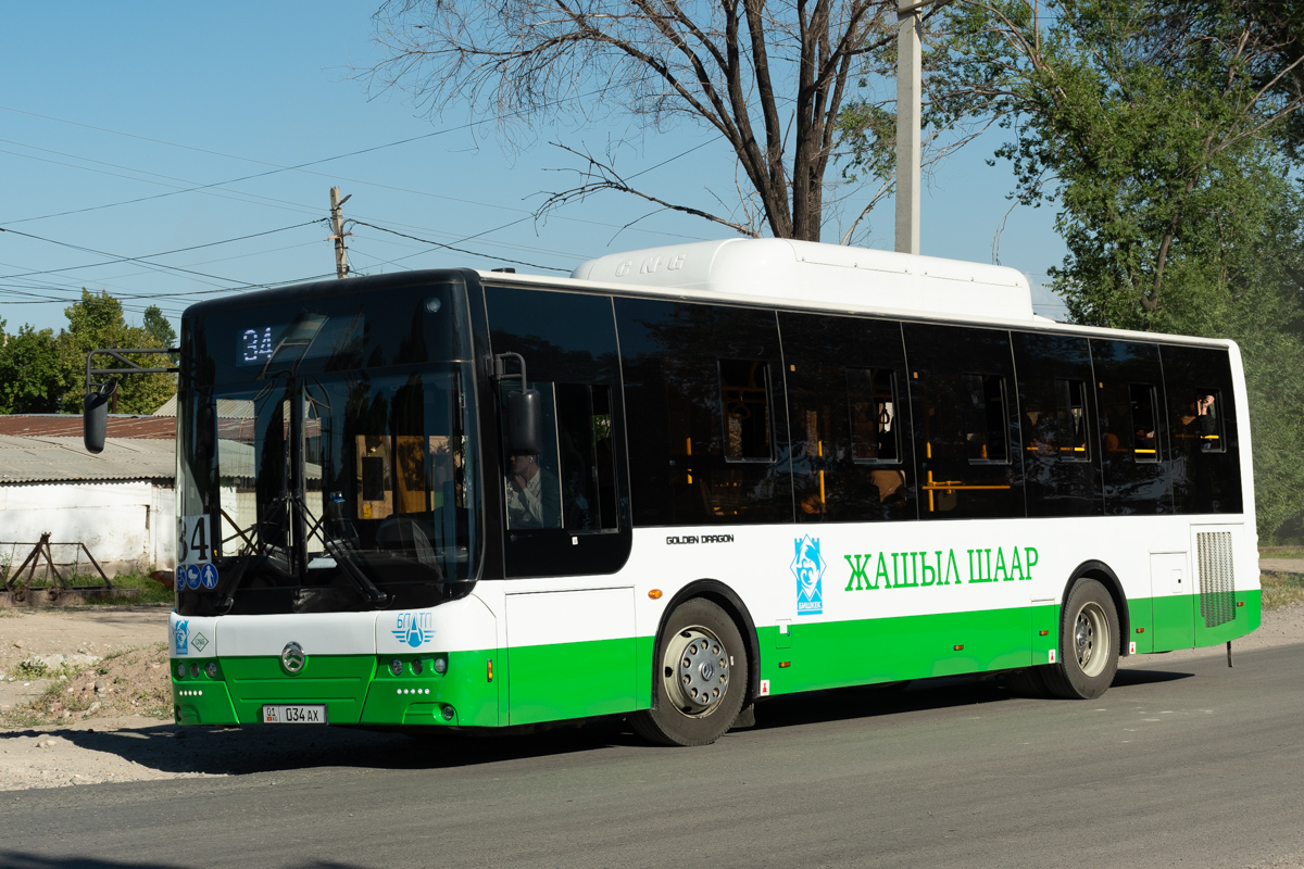Кыргызстан, Golden Dragon XML6105CN № 01 034 AX