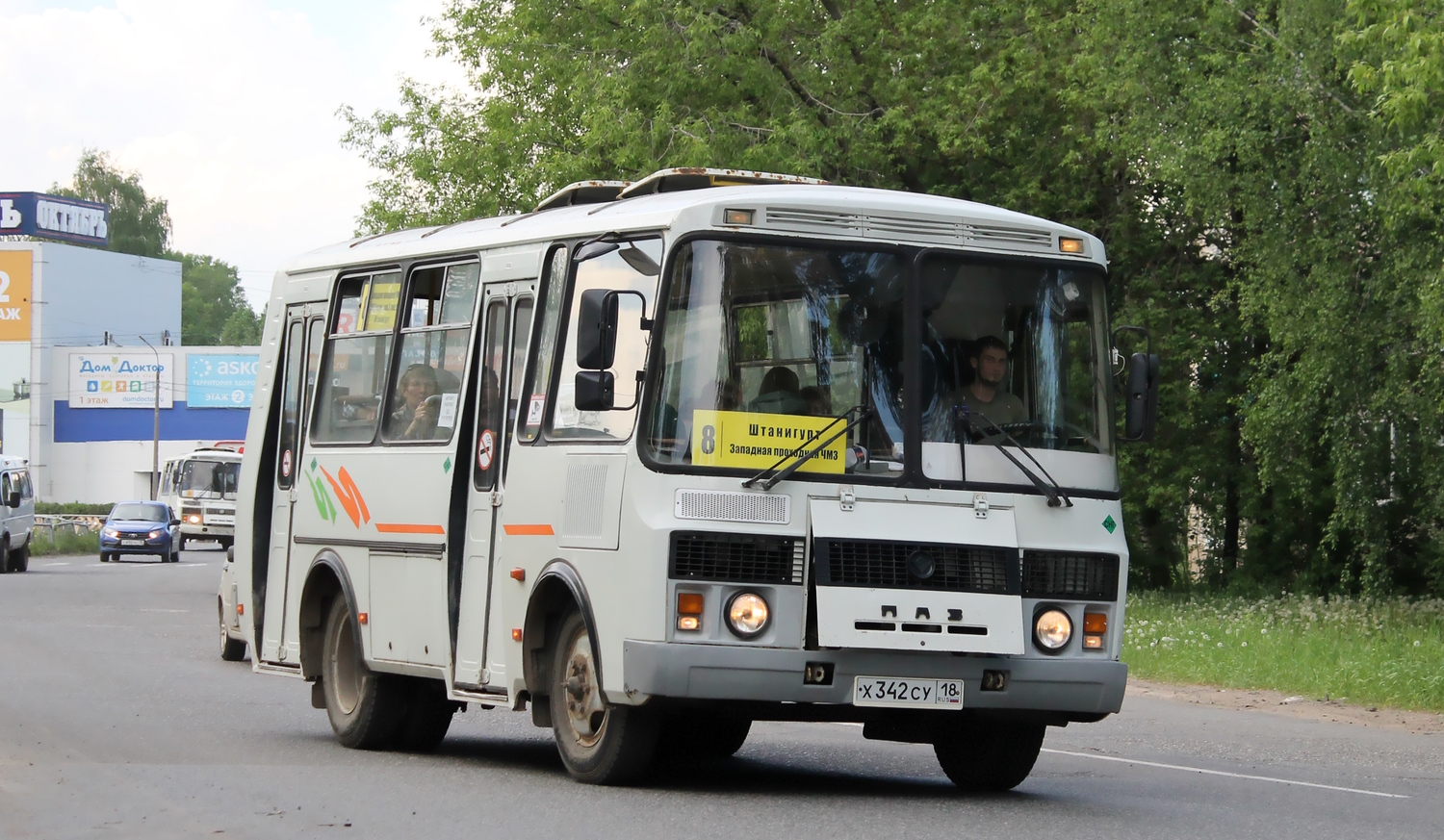 Удмуртия, ПАЗ-32054 № Х 342 СУ 18