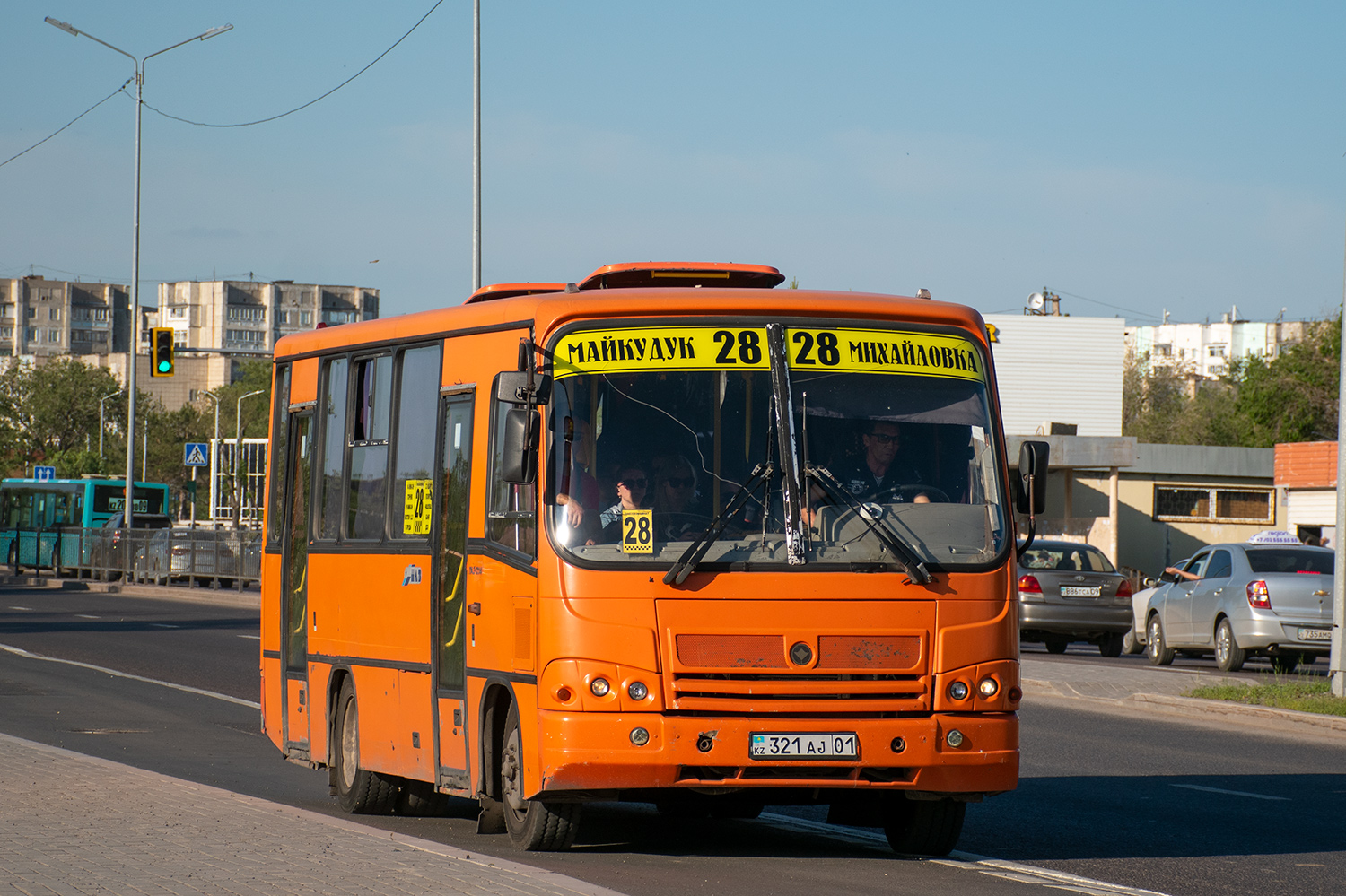 Karagandy province, PAZ-320402-05 Nr. 321 AJ 01