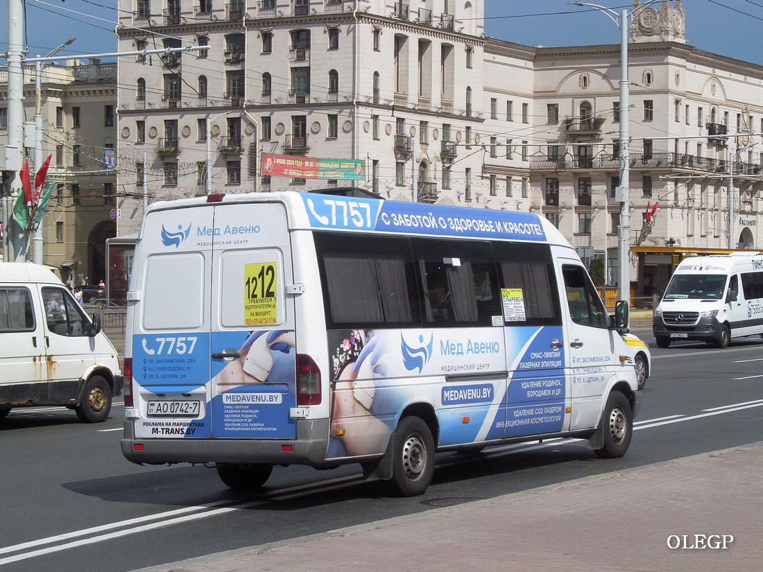 Минск, Актрия 3515N (MB Sprinter) № АО 0742-7