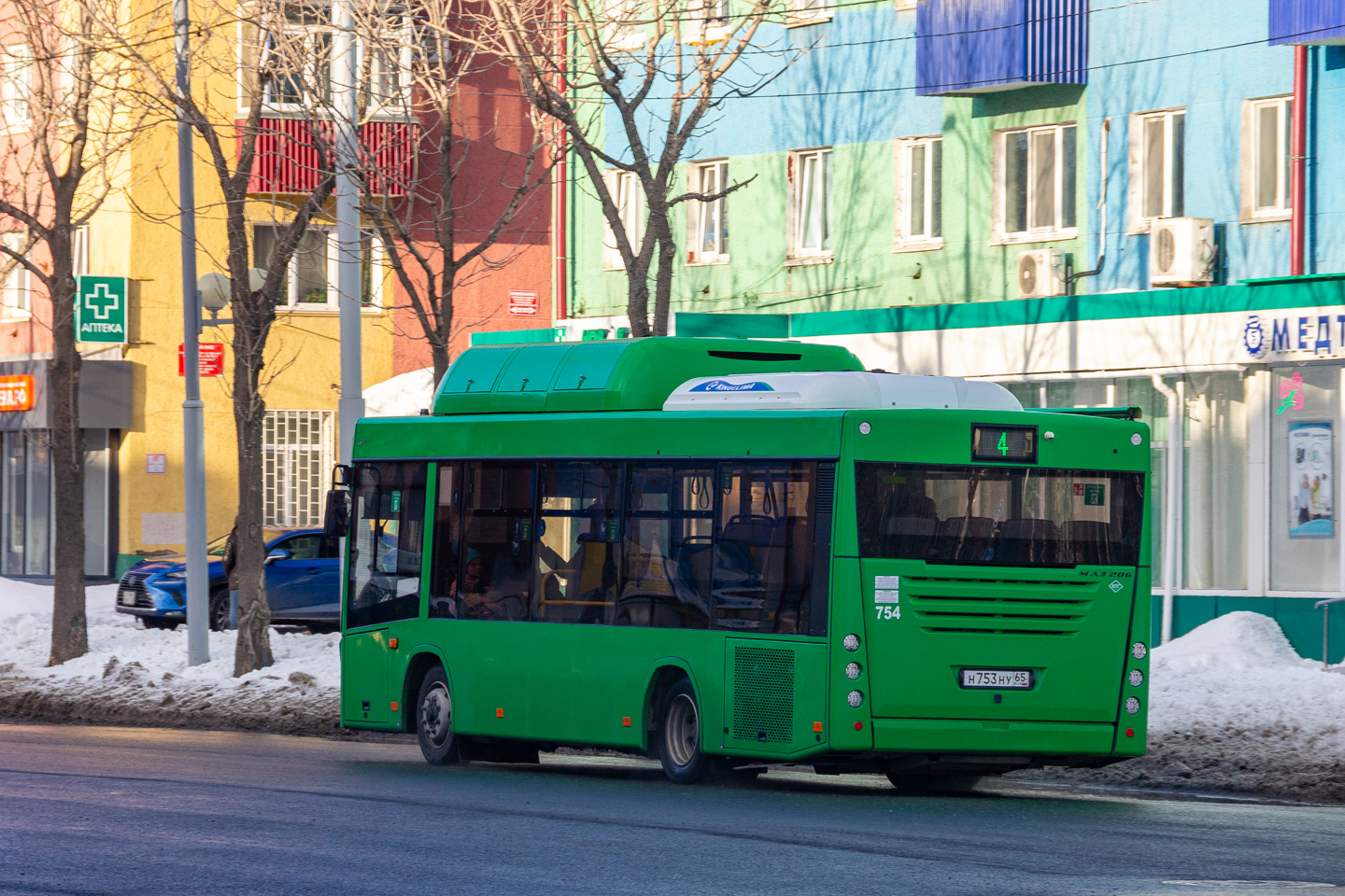 Сахалинская область, МАЗ-206.948 № 754